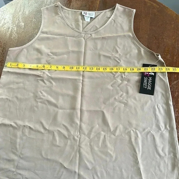 NWT Maggie Sweet 3 Piece Skirt Set Tan Size 1X Petite - Picture 10 of 14